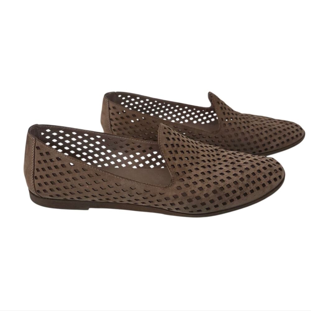 Franco Sarto | Frontier Laser Cut Slip On Leather Loafers Flats